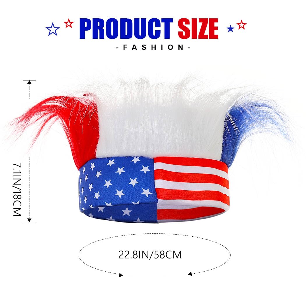 Zoestar headband worn at outdoor parade providing eye-catching patriotic flair