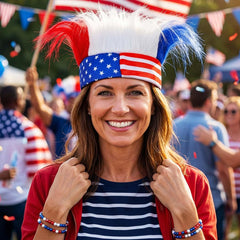 Zoestar headband on party table conveying instant festive styling and convenience