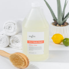 Zogics gel texture close-up highlighting hydrating, plant-based feel