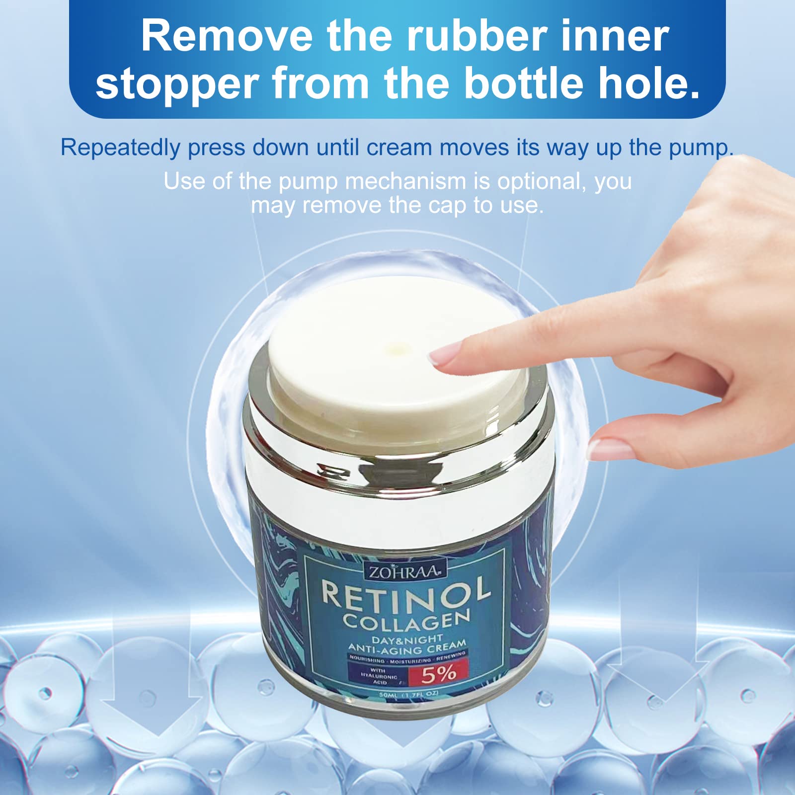 ZOHRAA cream on hand showing hydration and non-greasy finish