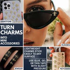 ZOKLU charms used in jewelry and scrapbooking, versatile craft accents