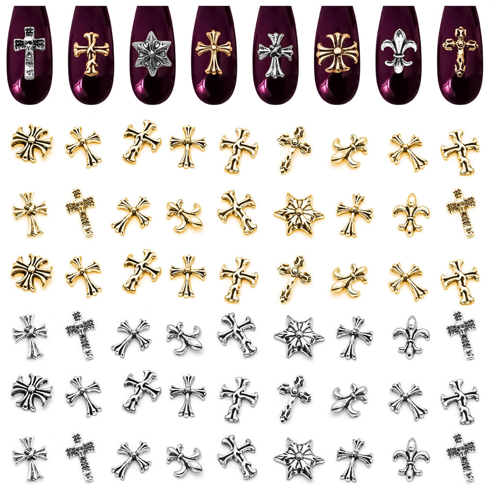 ZOKLU front packaging showing full 240-piece cross charm kit and variety