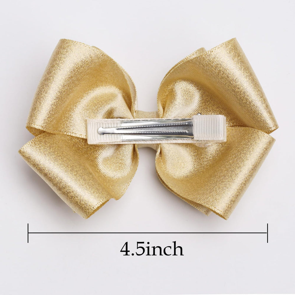 Zolyco bow worn in hair side profile adding sparkle and secure hold