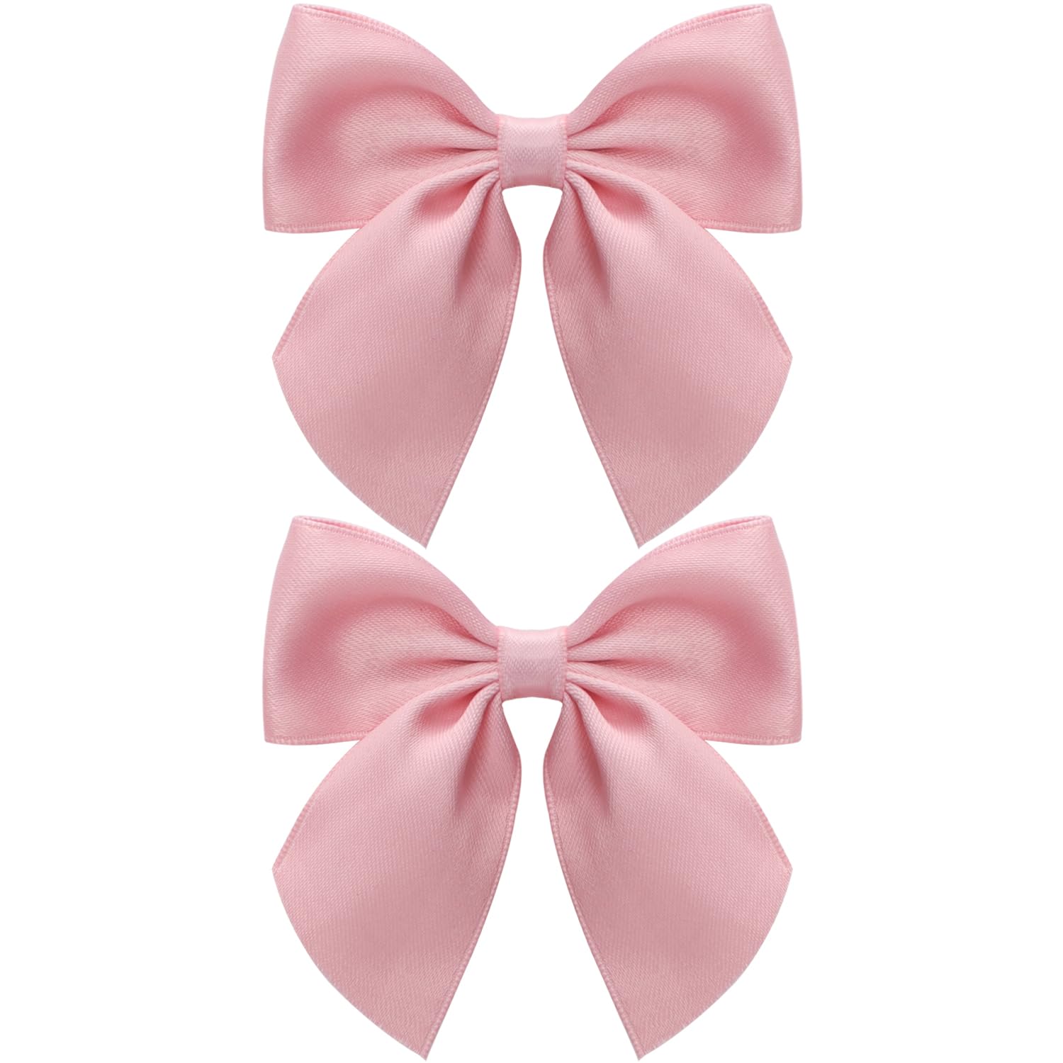 Zolyco rose pink bow front view showing neat shape and polished look