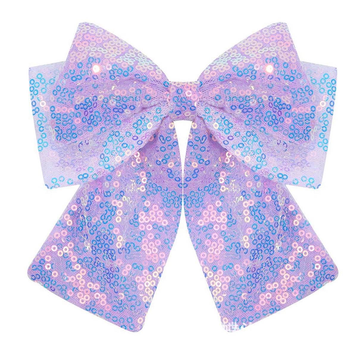 ZOONAI front view light purple bow showing sparkly finish and cute shape