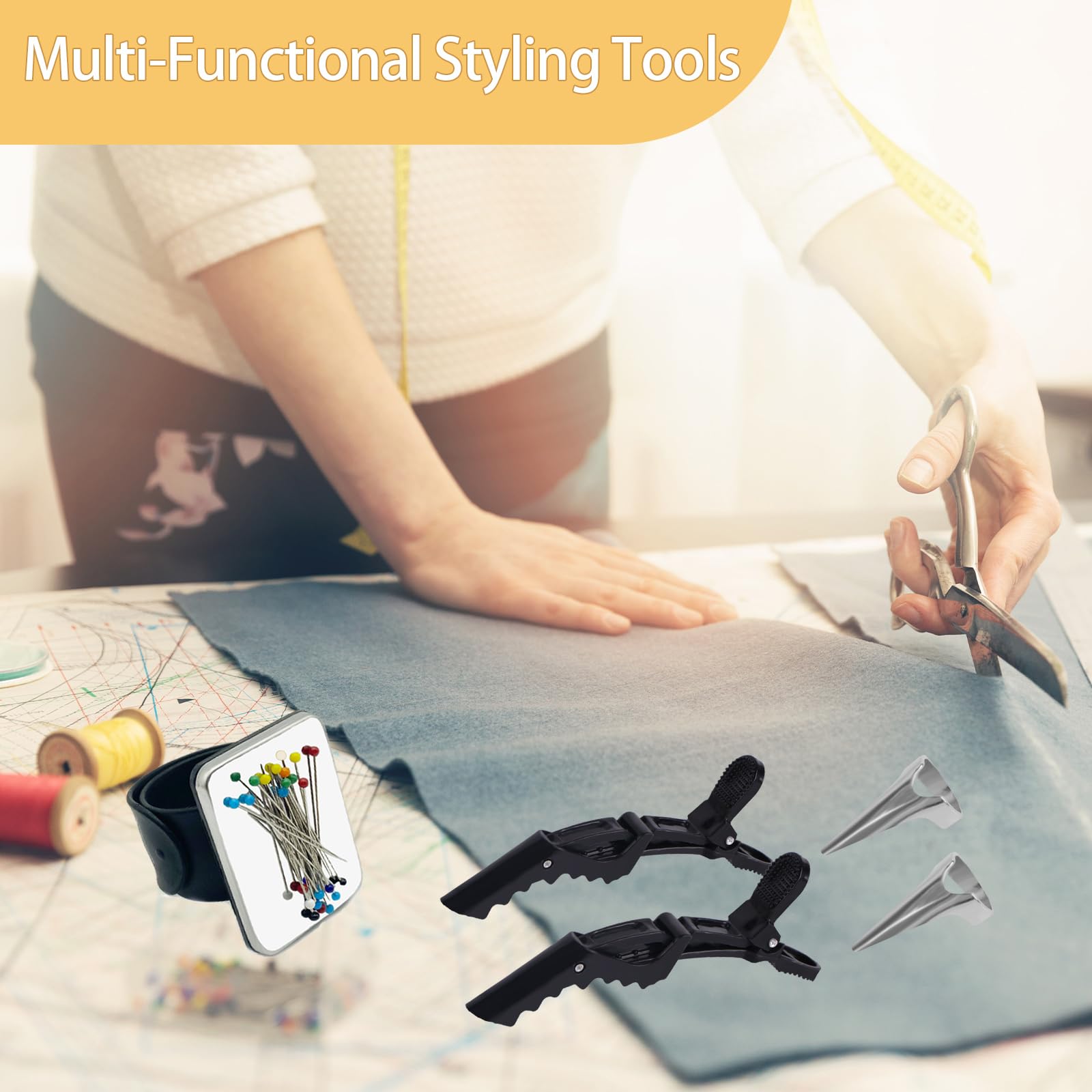 Zorliton lifestyle image of stylist braiding hair using the set for efficient workflow
