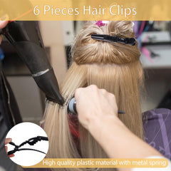 Zorliton sectioning clips array holding hair securely for neat styling