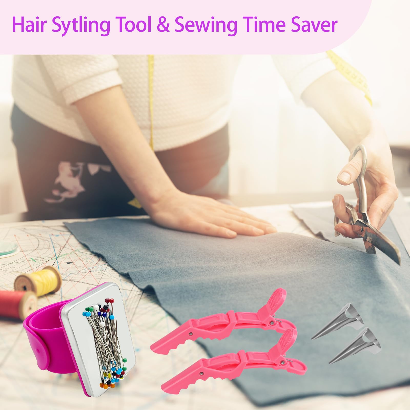 Zorliton stylist working in salon using the kit for efficient professional braiding