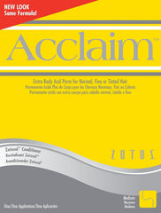 Zotos Acclaim front packaging showing product and volume benefits