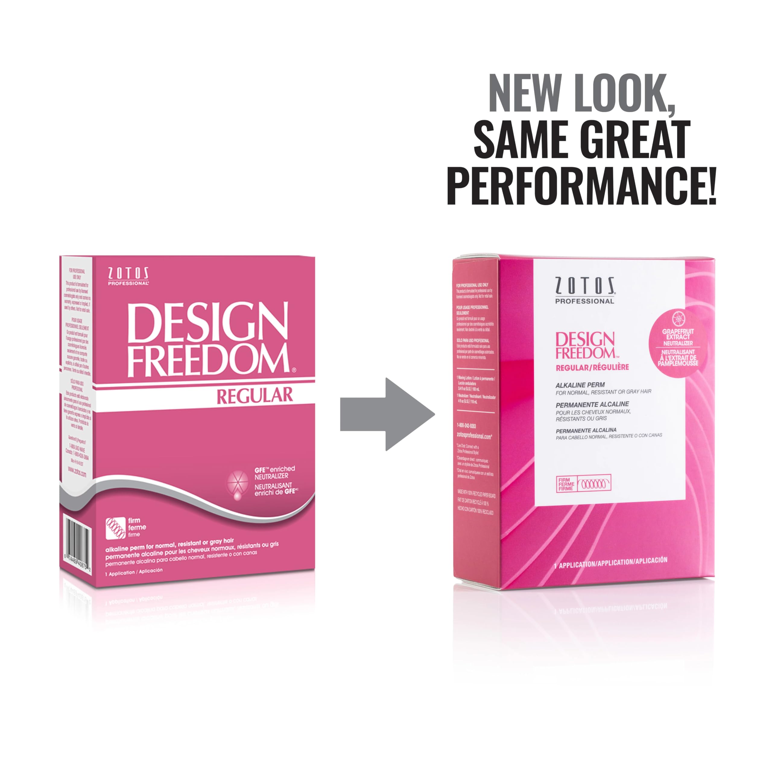 Zotos Design Freedom neutralizer close-up texture illustrating smooth finish