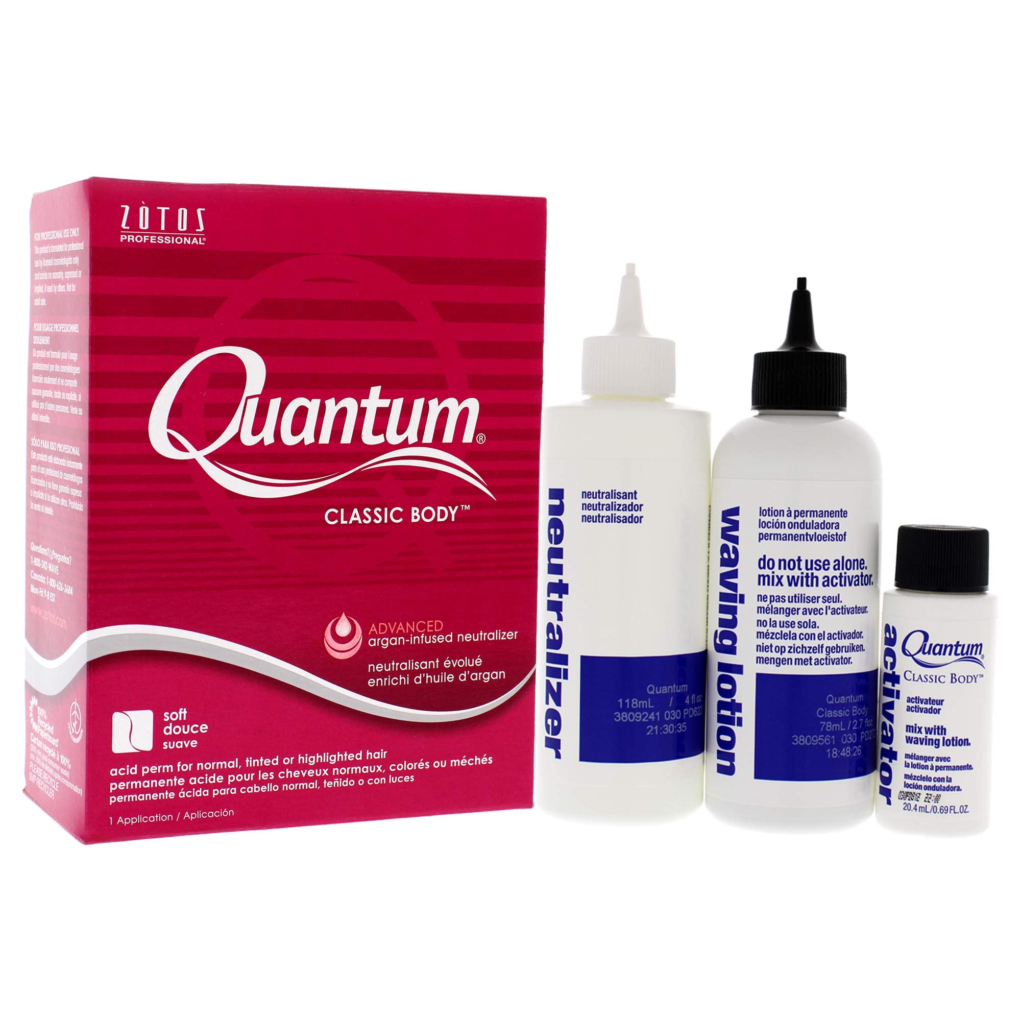 Zotos Quantum in-salon application with stylist creating soft supportive waves