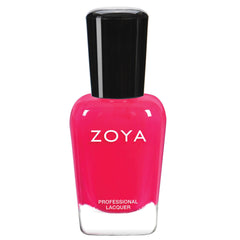 ZOYA Ali front bottle shot showing neon pink color and matte finish benefit