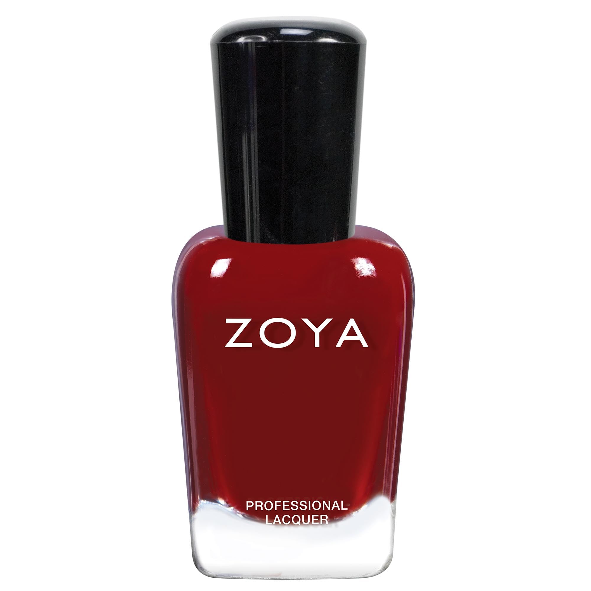 ZOYA Courtney front bottle showing deep red beet-root shade and smooth finish