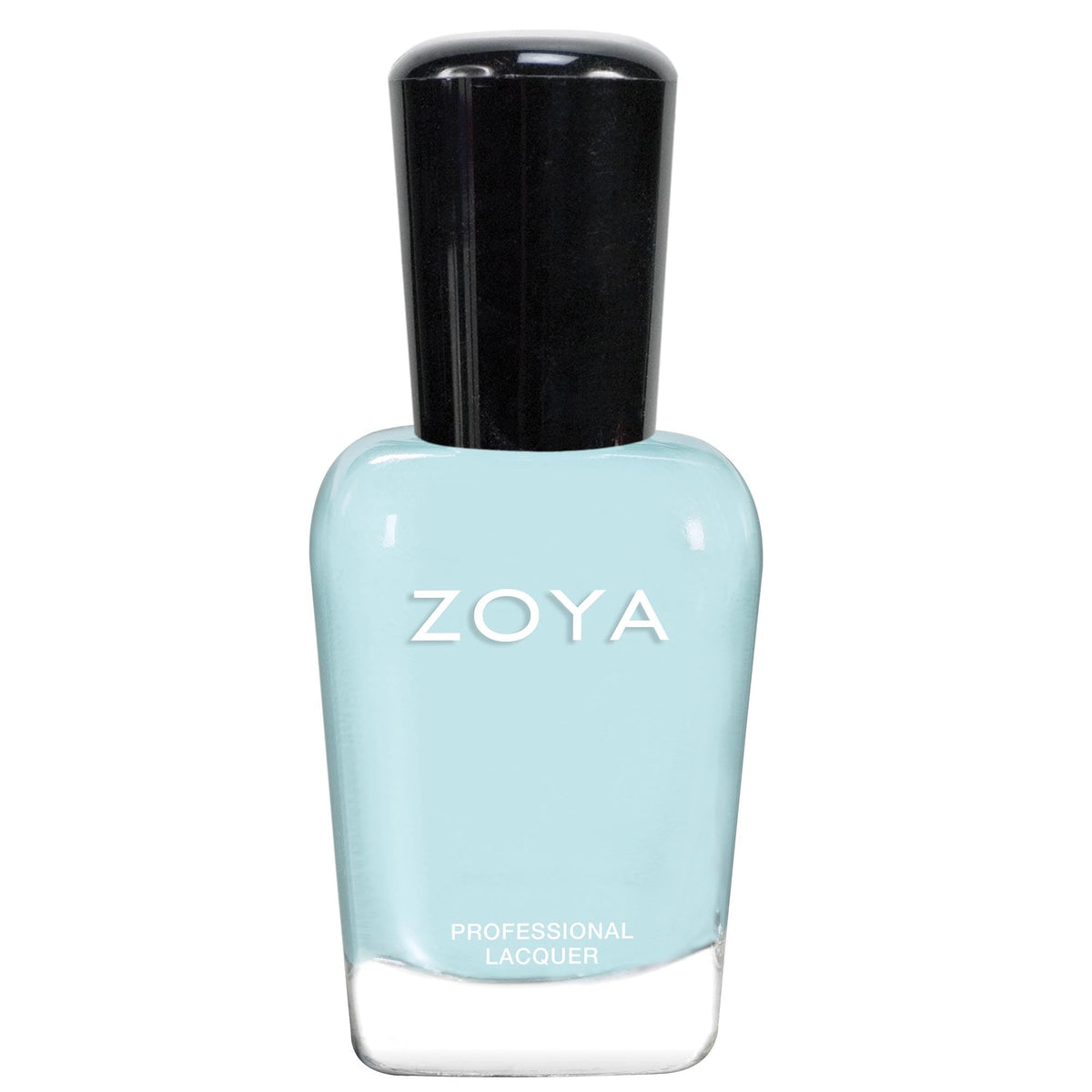 ZOYA Eleni front bottle showing seafoam blue cream shade and polished finish