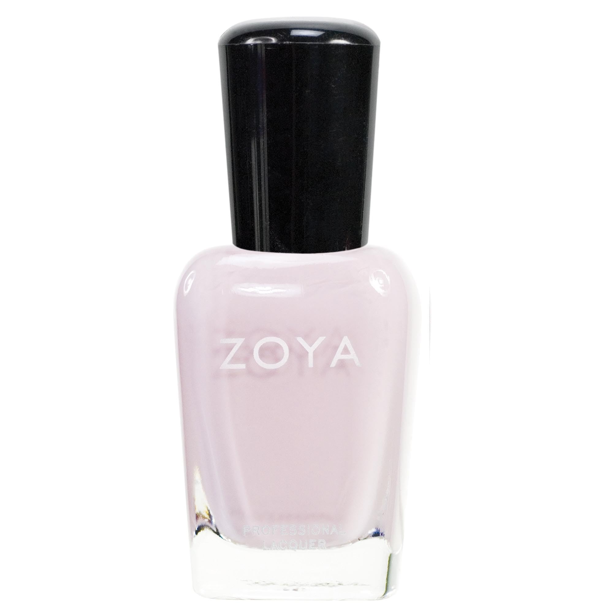 ZOYA Portia bottle front showing pale pink-lilac shade and smooth creme finish