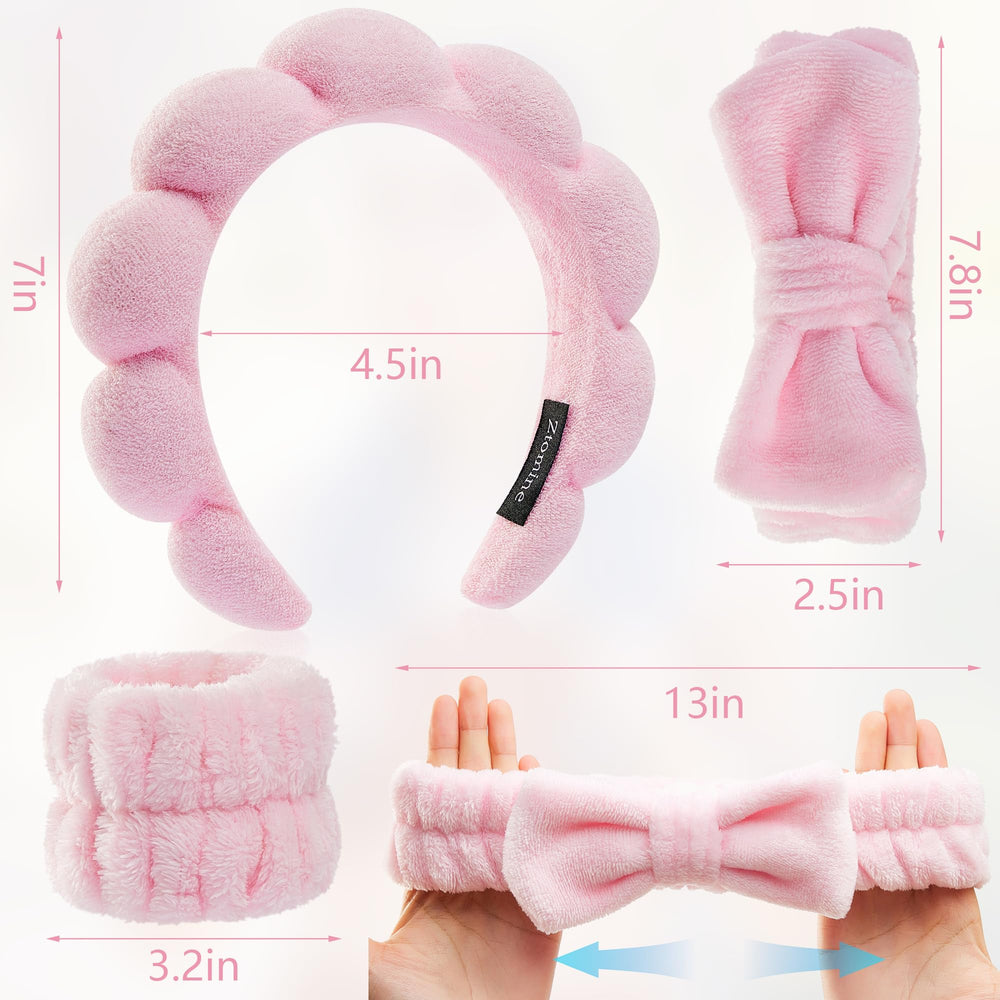 Ztomine bubble headband close-up shows soft texture benefit