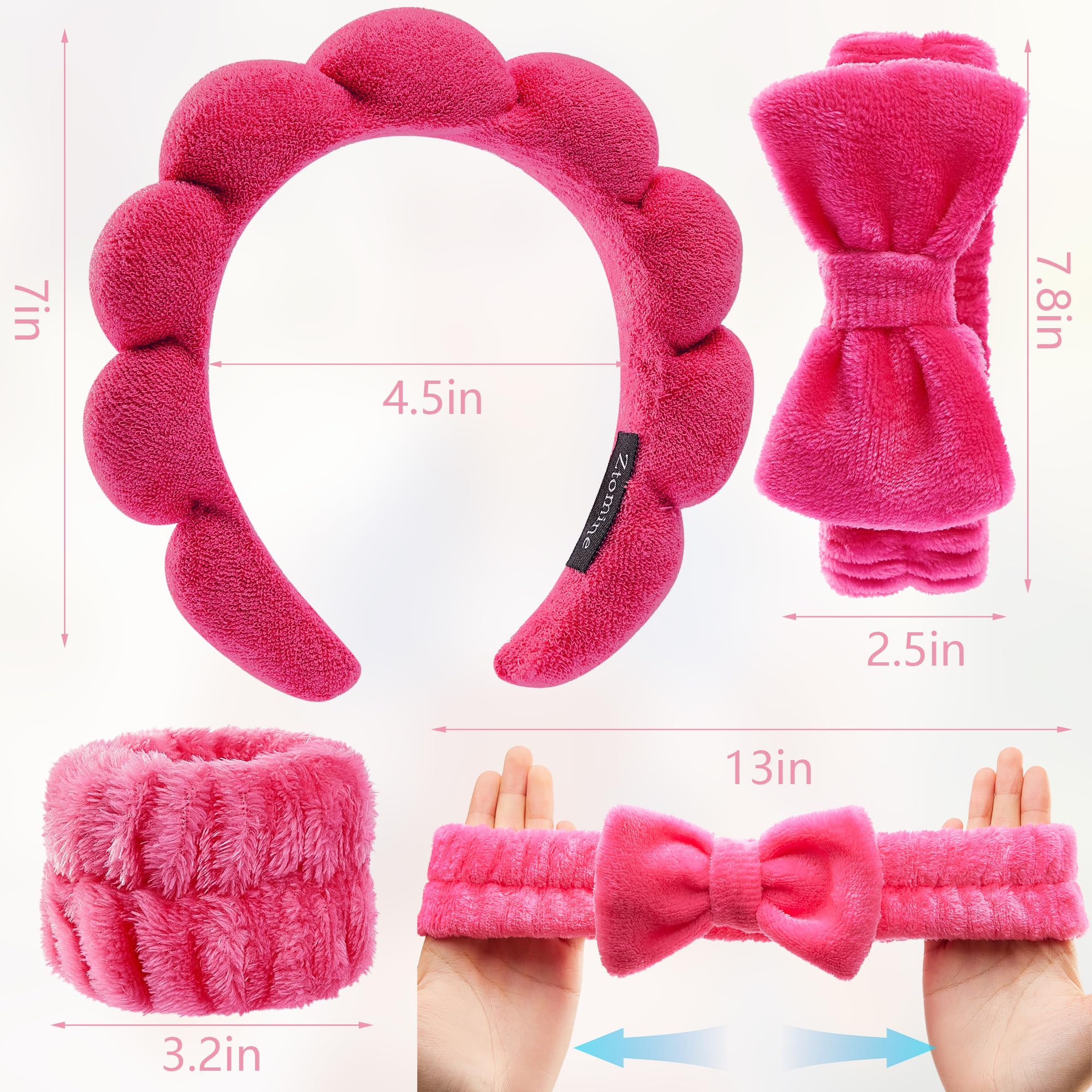 Ztomine bubble headband closeup highlighting soft fabric and secure hold