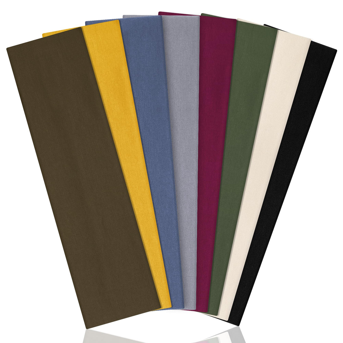 Ztomine front pack showing eight colorful headbands and convenience