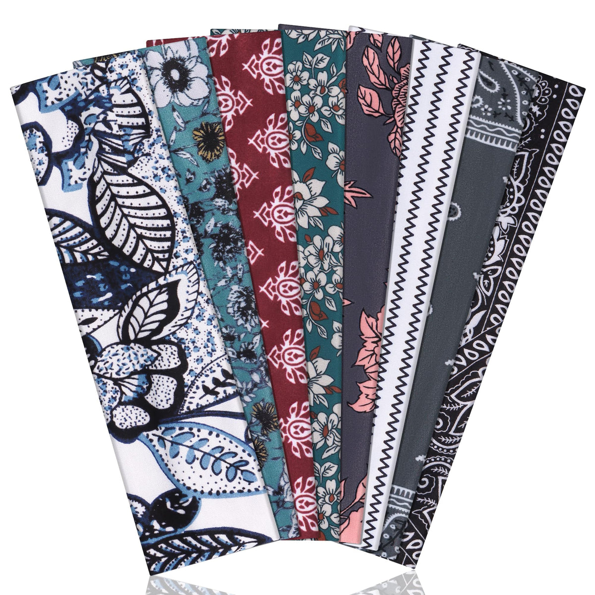Ztomine front packaging showing eight headbands and clear color assortment benefit