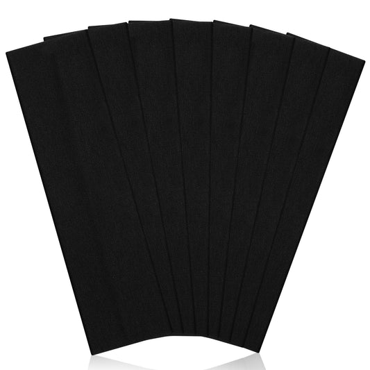 Ztomine front view of 8-pack showing neutral workout headbands and benefits