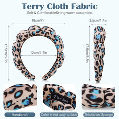 Ztomine headband worn during face wash keeping hair dry and comfortable benefit