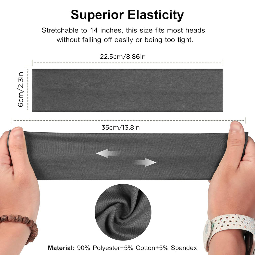 Ztomine headband on woman in yoga pose keeping hair and sweat away