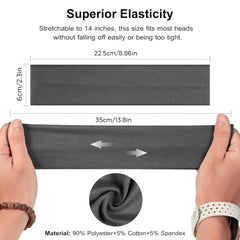 Ztomine headband on woman in yoga pose keeping hair and sweat away