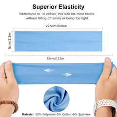 Ztomine headband worn in yoga pose providing sweat control