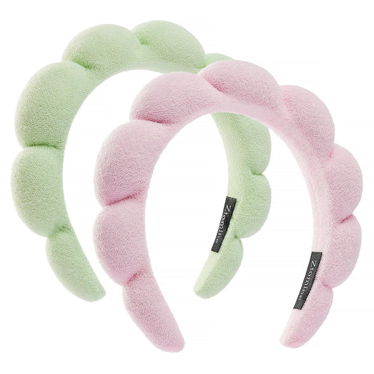 Ztomine headbands front view showing color pair and neat fit advantage