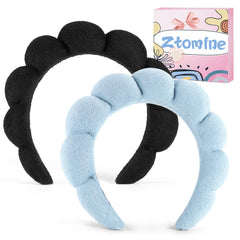 Ztomine headbands styled in a spa party setting for professionals