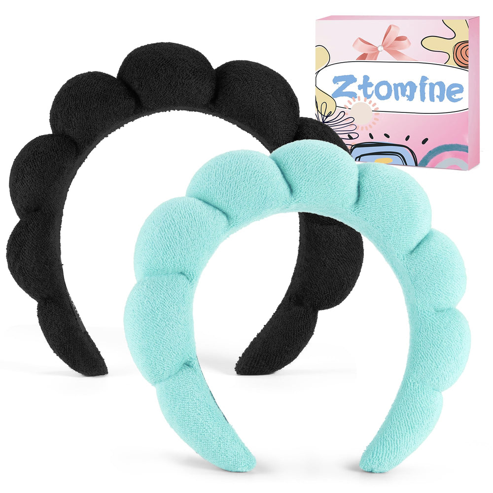 Ztomine headbands styled in spa setting showing professional look and comfort benefit
