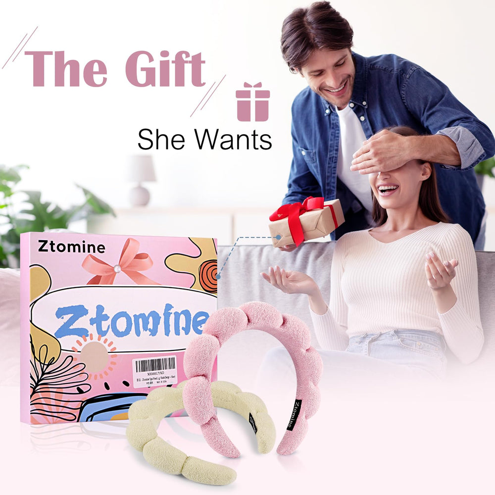 Ztomine headband next to a hand showing 13 inch size and true-to-scale fit
