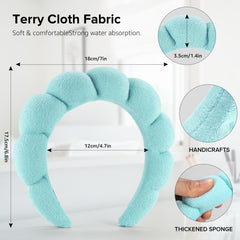 Ztomine headband beside hand illustrating 13-inch scale and fit benefit