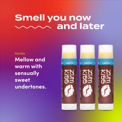 Zum Kiss ingredients label close view, highlighting natural component transparency benefit