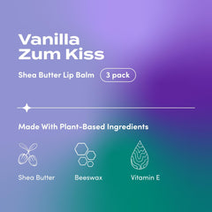 Zum Kiss texture close-up on balm surface, displaying smooth creamy finish benefit