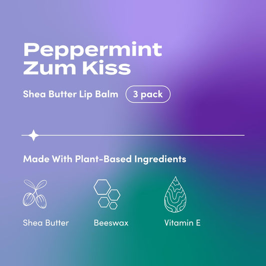 Zum twist-up mechanism visible with balm extended for easy application and control