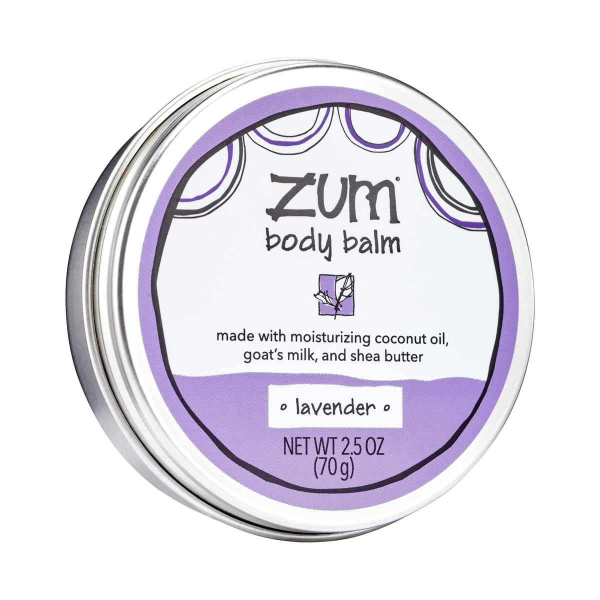 Zum Rub Lavender front tin showing compact packaging and calming scent benefit