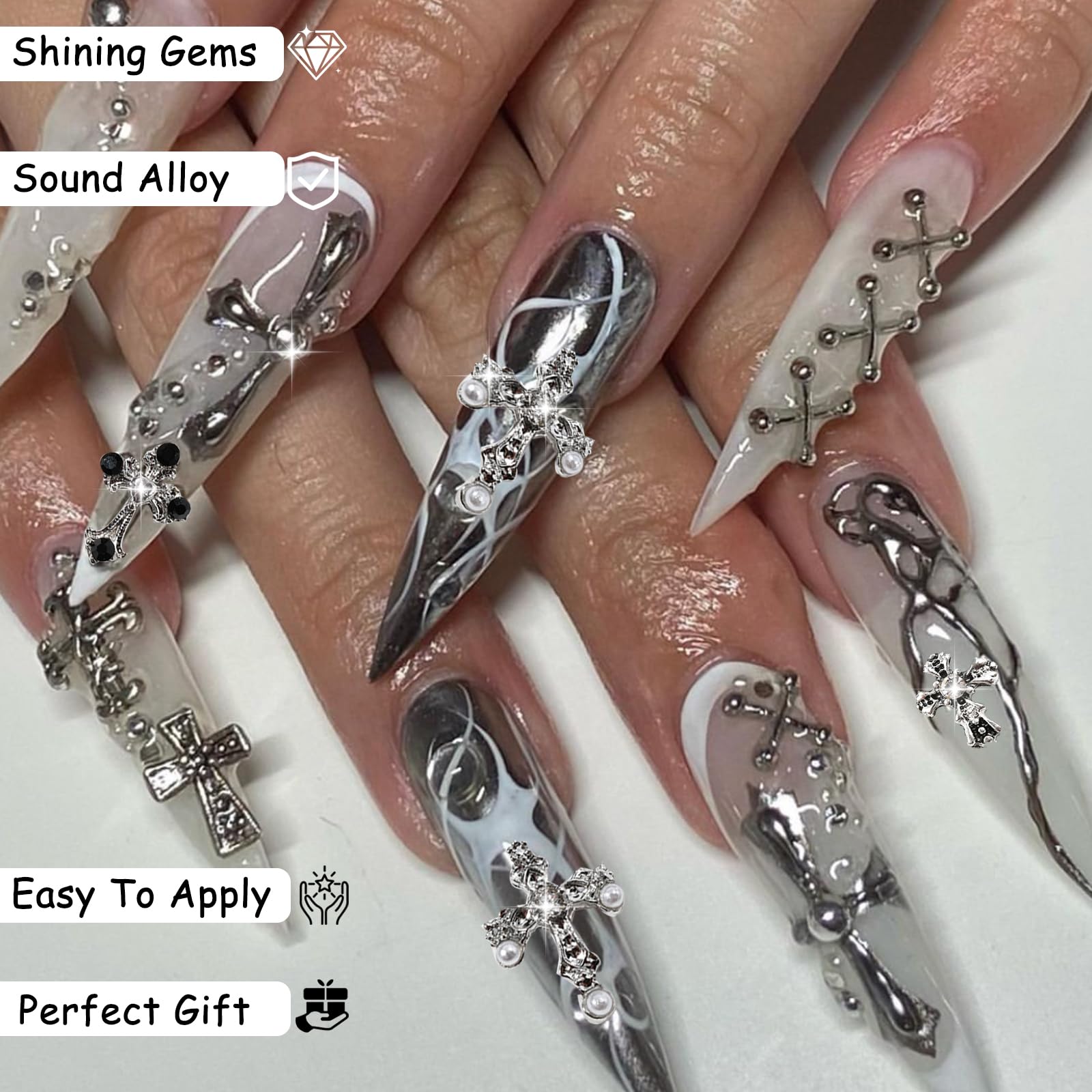 ZUMILLMN close-up of metal and rhinestone detail highlighting durability and sparkle