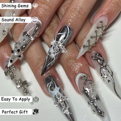 ZUMILLMN close-up of metal and rhinestone detail highlighting durability and sparkle