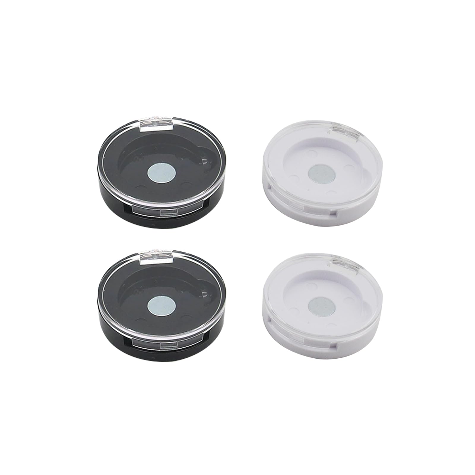 Zuwevbo front view of empty magnetic pans showing compact portability