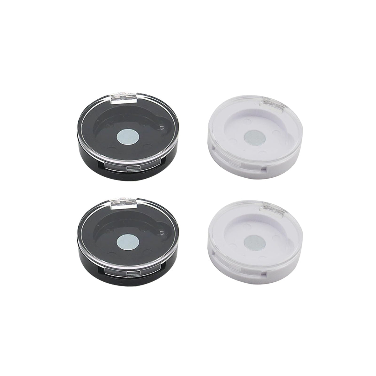 Zuwevbo front view of empty magnetic pans showing compact portability