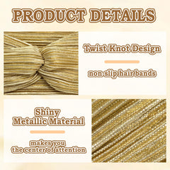 ZUYASEZ flat lay of four headbands showing color variety and texture