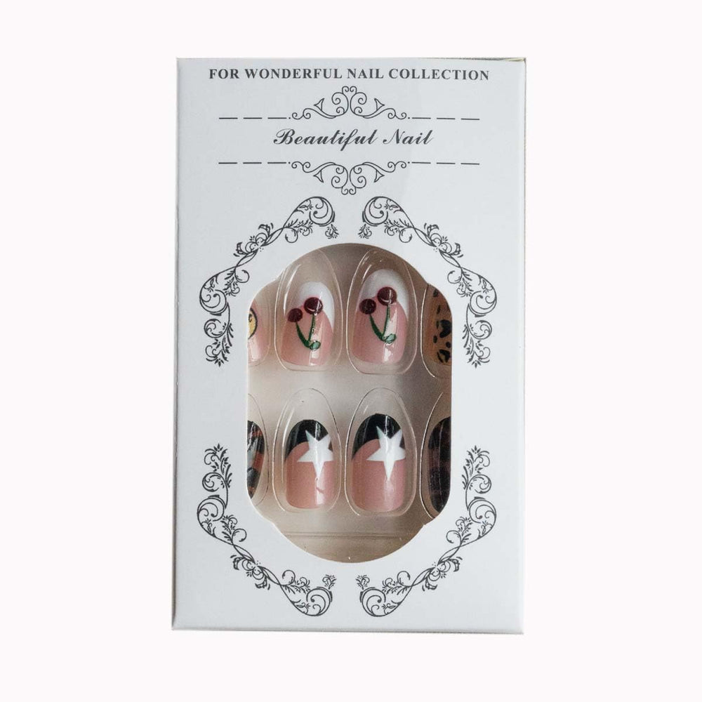 ZWENJIE lifestyle image of woman wearing press-ons for instant polished manicure