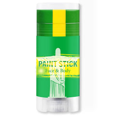 ZxjwT front view of compact face paint stick showing bright colors and portability