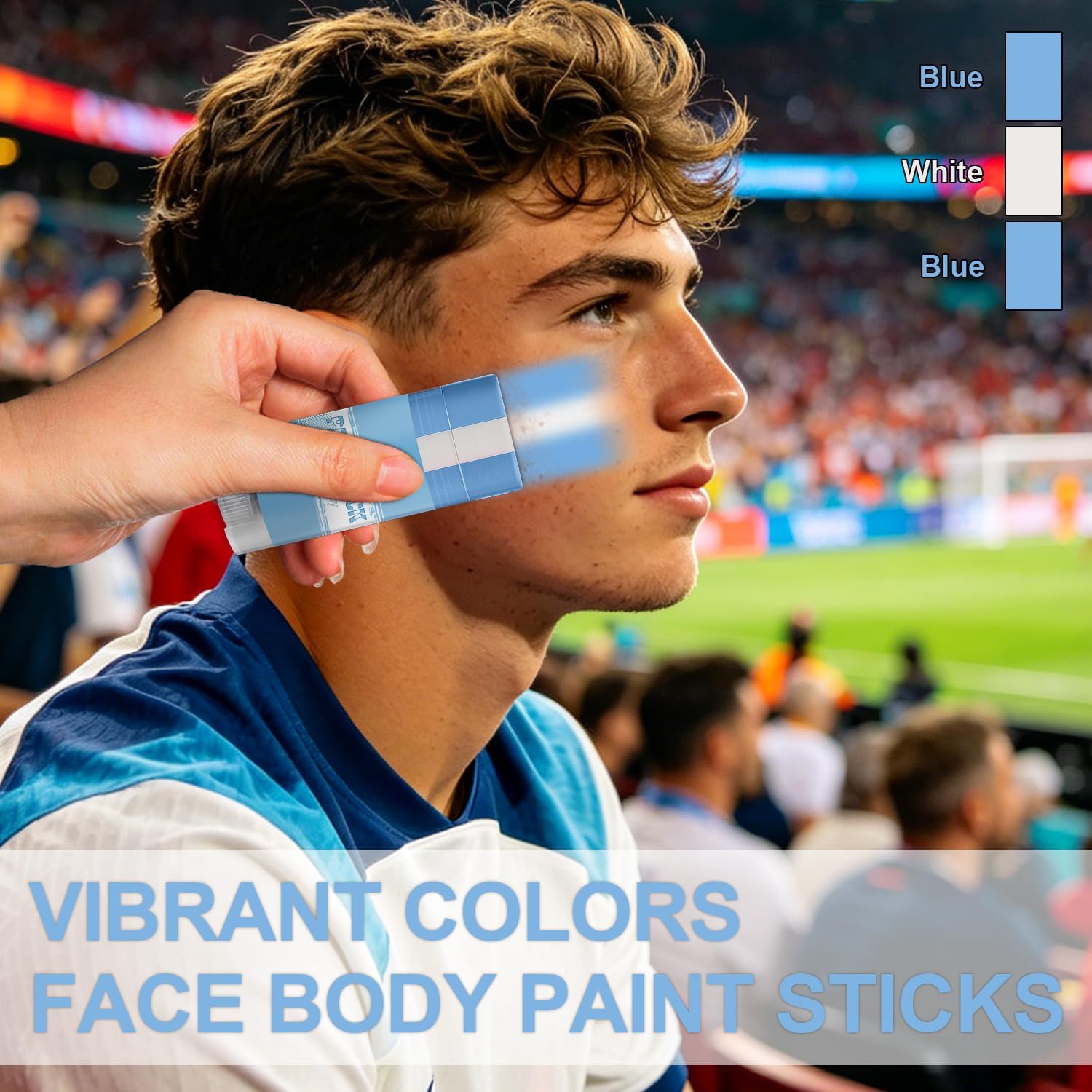 ZxjwT three-color tricolor stick opened showing blue white blue options
