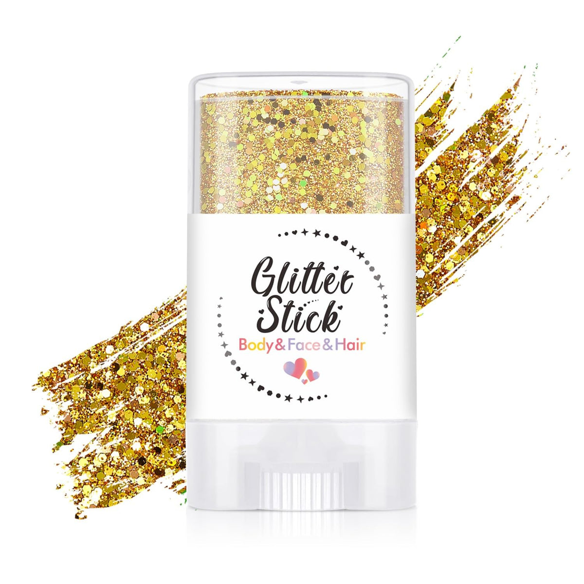 ZXZTSM gold stick front packaging showing product and label benefit instant sparkle