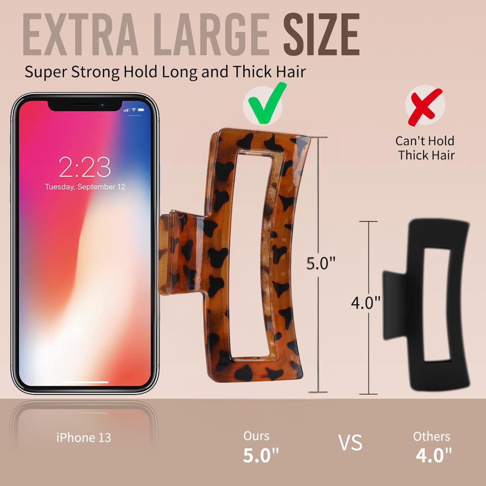 ZYTJ close-up of leopard print texture showing glossy finish benefit: scratch-resistant appearance