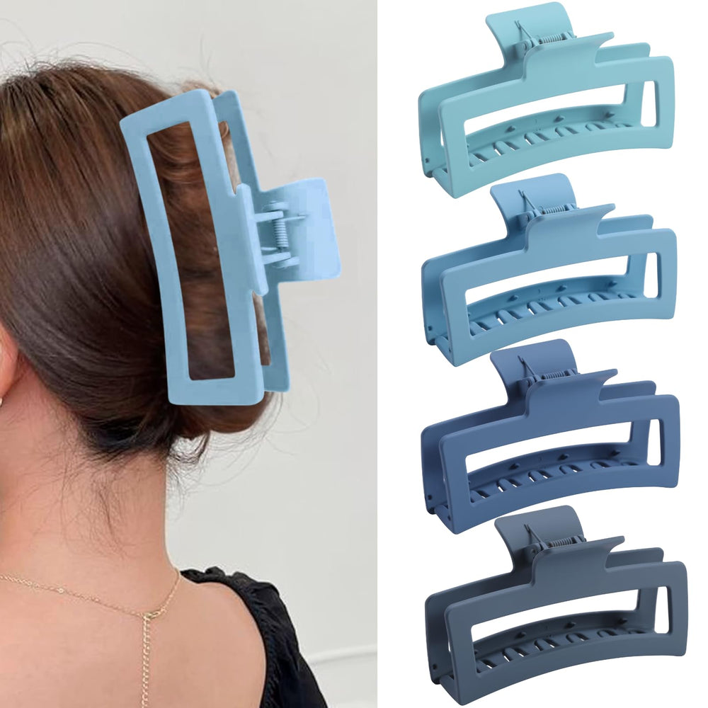 ZYTJ front view clip in gradient blue showing bold style and strong hold