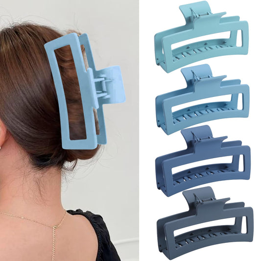 ZYTJ front view clip in gradient blue showing bold style and strong hold