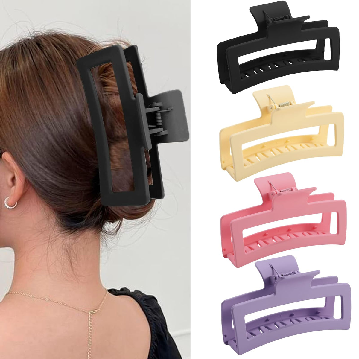 ZYTJ front packaging showing four XL claw clips for secure hold